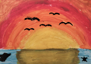 Aktywności nastawione na wszechstronny rozwój dziecka_kreatywna praca plastyczna w wykonaniu świetliczaka.