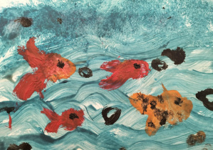 Aktywności nastawione na wszechstronny rozwój dziecka_kreatywna praca plastyczna w wykonaniu świetliczaka.