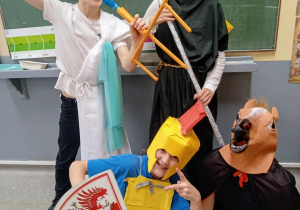 Gala bogów greckich w klasie 5a.