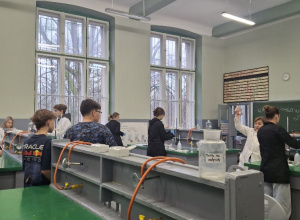 Klasa 8b i lekcja doradztwa zawodowego.