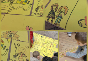 Dzień Życzliwości i Pozdrowień w klasie 1a_tworzenie Muru Życzliwości.