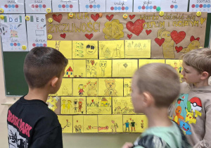 Dzień Życzliwości i Pozdrowień w klasie 1a_Mur Życzliwości.