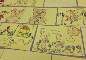 Dzień Życzliwości i Pozdrowień w klasie 1a_tworzenie Muru Życzliwości.