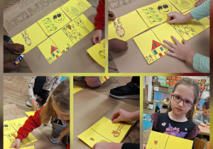 Dzień Życzliwości i Pozdrowień w klasie 1a_tworzenie Muru Życzliwości.