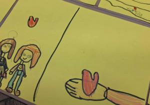 Dzień Życzliwości i Pozdrowień w klasie 1a_tworzenie Muru Życzliwości.