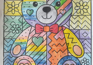 Dzień Pluszowego Misia w świetlicy szkolnej_praca plastyczna.