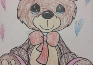 Dzień Pluszowego Misia w świetlicy szkolnej_praca plastyczna.