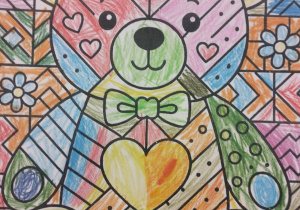 Dzień Pluszowego Misia w świetlicy szkolnej_praca plastyczna.