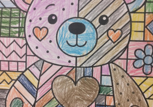 Dzień Pluszowego Misia w świetlicy szkolnej_praca plastyczna.