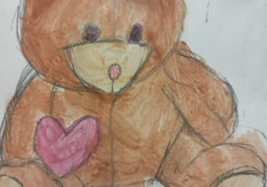 Dzień Pluszowego Misia w świetlicy szkolnej_praca plastyczna.