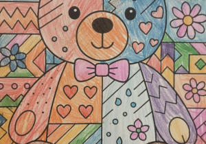 Dzień Pluszowego Misia w świetlicy szkolnej_praca plastyczna.