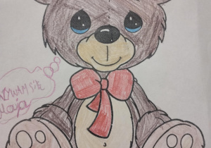 Dzień Pluszowego Misia w świetlicy szkolnej_praca plastyczna.