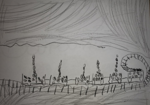 Dzień Górnika - obchody Barbórki w świetlicy szkolnej_prace plastyczne świetliczaków.