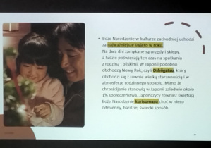 "Przygotowania do Świąt"_fragment prezentacji w wykonaniu uczniów klasy 7b.