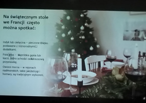 "Przygotowania do Świąt"_fragment prezentacji w wykonaniu uczniów klasy 7b.