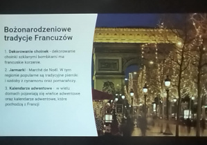 "Przygotowania do Świąt"_fragment prezentacji w wykonaniu uczniów klasy 7b.