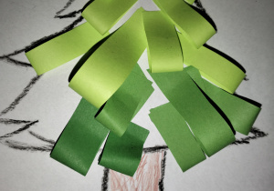 wiąteczna atmosfera w świetlicy szkolnej_twórcza praca świetliczaka_choinka.