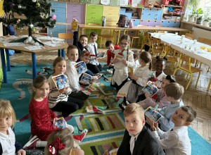 Spotkanie wigilijne w klasie 1a.