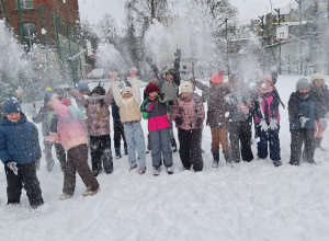 Zimowe szaleństwa w klasie 1a.