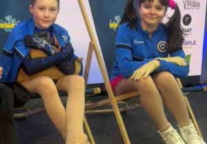 Zawody łyżwiarstwa figurowego Walley Winter Cup_Matylda Drelich (III m-ce) i Zuzanna Mucha (VIII m-ce)..