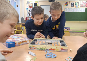 Dzień Gier Planszowych w klasie 1a.