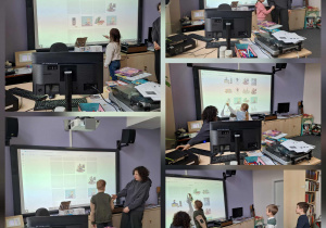 "Ciekawostki moli książkowych"_klasa 1a z wizytą w Wojewódzkiej Bibliotece Publicznej_gry i zabawy multimedialne.