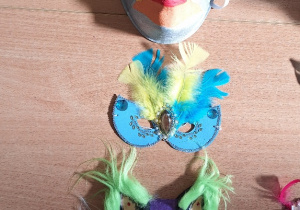 "Maska Karnawałowa"_zwycięskie prace wśród kategorii klas pierwszych.