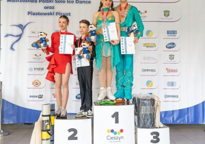 Mistrzowie Polski w kategorii par tanecznych_Julia Kadlubek z partnerem.