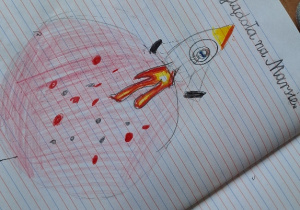 Pierwszoklasiści na tropie kosmicznych nowinek_klasa 1a_fragment notatki z zeszytu.