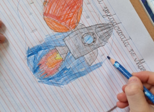 Pierwszoklasiści na tropie kosmicznych nowinek_klasa 1a.