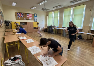 Dyktando biegane w klasie 4a.