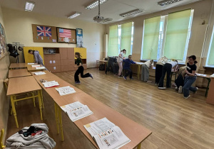 Dyktando biegane w klasie 4a.