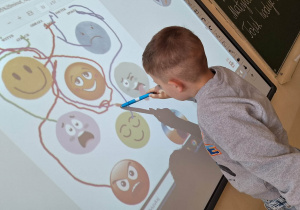 "U-ważne 5 minut!", czyli innowacyjnie w klasie 1a_karta pracy "Nazywam emocje".