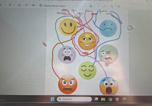 "U-ważne 5 minut!", czyli innowacyjnie w klasie 1a_karta pracy "Nazywam emocje".