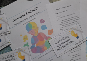 "U-ważne 5 minut!", czyli innowacyjnie w klasie 1a_przykładowe materiały do realizacji wstępu do uważności.