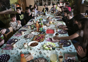 Wielkanocne spotkanie w klasie 5b.