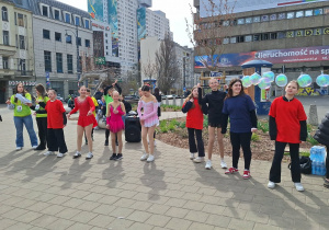 DOZ Maraton Łódź i szkolny sektor kibicowania_układ taneczny.