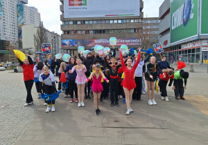 DOZ Maraton Łódź i szkolny sektor kibicowania_układ taneczny.