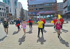 DOZ Maraton Łódź i szkolny sektor kibicowania_układ taneczny.