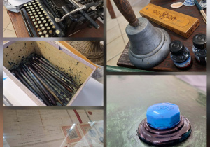 Sentymentalna podróż w czasie_klasa 1a w Muzeum Oświaty Ziemi Łódzkiej_przykłady dawnych pomocy edukacyjnych.