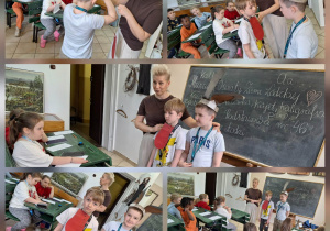 Sentymentalna podróż w czasie_klasa 1a w Muzeum Oświaty Ziemi Łódzkiej_dawny system kar.