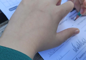 Klasa 3b i projekt "Leśna matematyka"_zajęcia w parku.