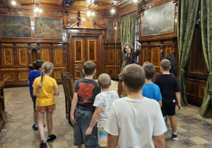Klasa 3b w Muzeum Kinematografii w Łodzi.