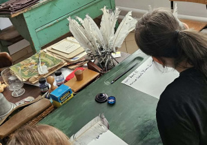 Klasa 3b w Muzeum Oświaty Ziemi Łódzkiej.
