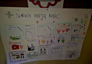 "Słowa mają moc"_lekcja plastyki w klasie 4a.