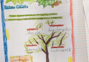 Karta pracy do lektury "Cukierku, ty łobuzie"_drzewo genealogiczne rodziny Cukierka.