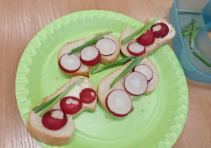 Zdrowe śniadanko w klasie 1a.