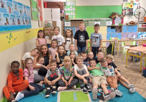 Klasa 1a w swojej pracowni nr 8.